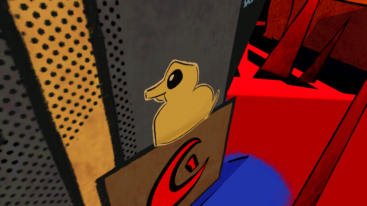 Hidden ducks in DOORTE indie game